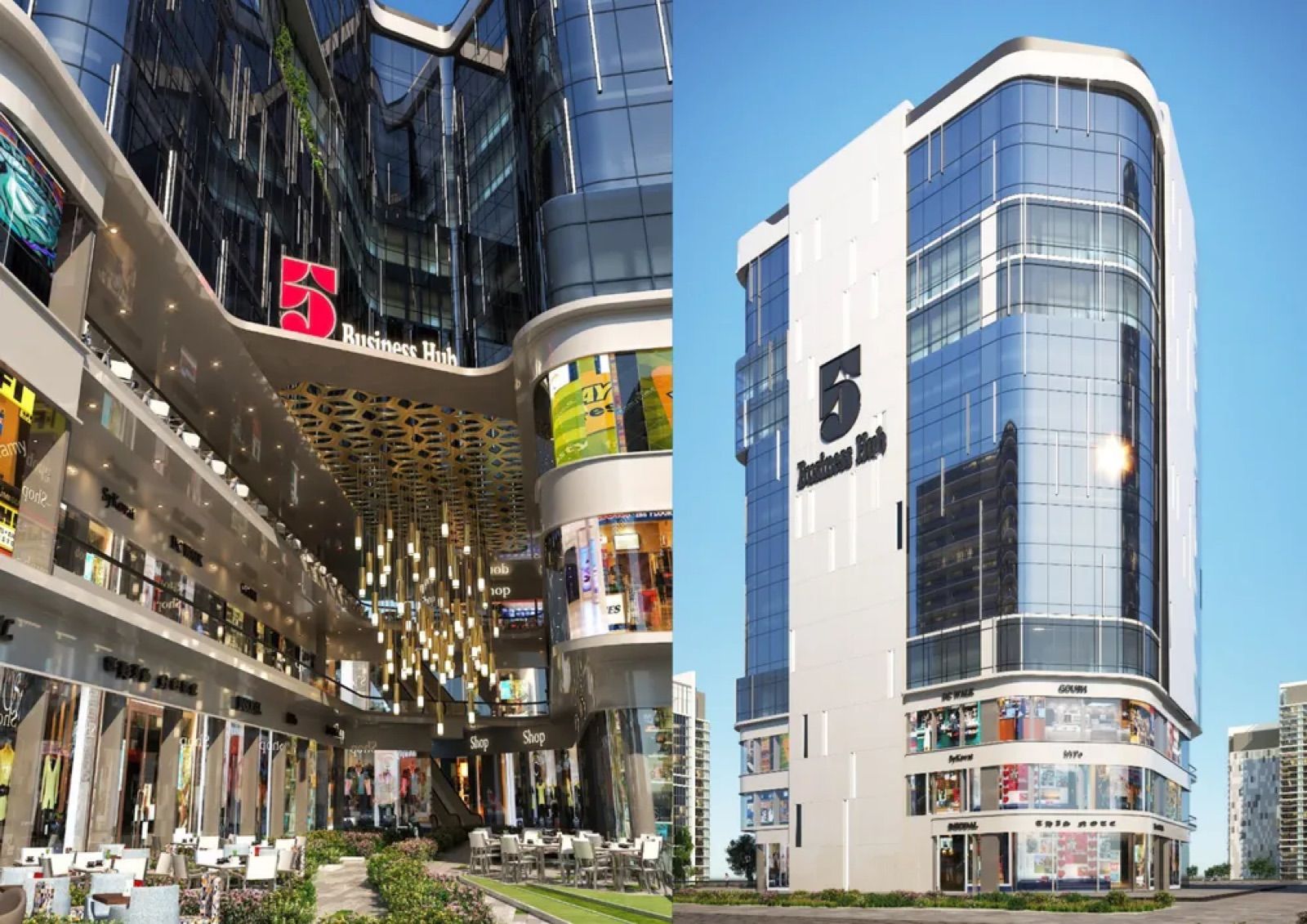 مشروع مول 5 بيزنس هب في Downtown الداون تاون، العاصمة الإدارية الجديدة — صورة 3 من 4